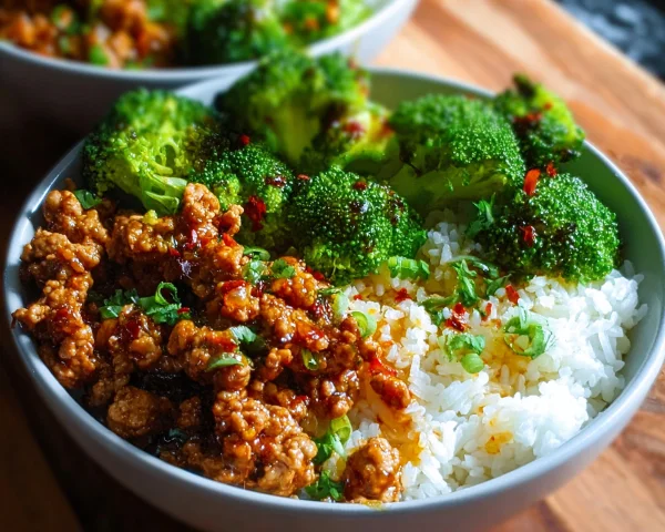Sweet & Spicy Turkey Broccoli Bowls: Protein-Packed Meal Prep