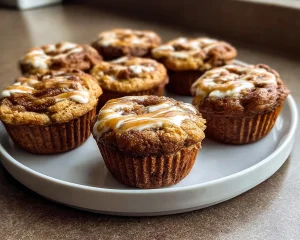 Cinnamon Roll Protein Muffins