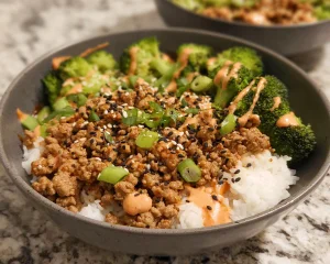 Ground Turkey Rice Bowls